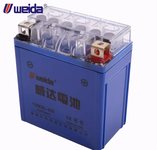 Batterie de moto 12n3/12V3ah/batterie haute puissance/batterie au plomb/batterie de sports motorisés